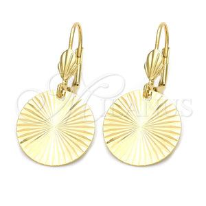 Arete Colgante 5.103.011 Oro Laminado, Pulido, Tono Dorado