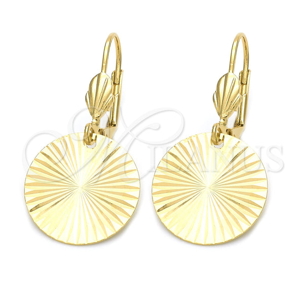 Arete Colgante 5.103.011 Oro Laminado, Pulido, Tono Dorado
