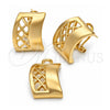 Juego de Arete y Dije de Adulto 5.047.006 Oro Laminado, con Blanca Cristal, Pulido, Tono Dorado
