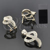Juego de Arete y Dije de Adulto 5.041.008 Oro Laminado, con Blanca Cristal, Pulido, Tono Dorado