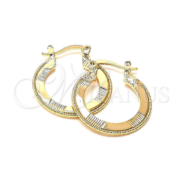 Argolla Pequeña 5.147.043 Oro Laminado, Diamantado, Tono Dorado
