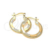 Argolla Pequeña 5.147.043 Oro Laminado, Diamantado, Tono Dorado
