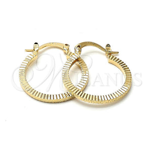 Argolla Pequeña 5.139.029 Oro Laminado, Diamantado, Tono Dorado