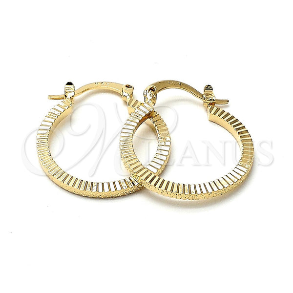 Argolla Pequeña 5.139.029 Oro Laminado, Diamantado, Tono Dorado