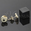 Arete Dormilona 02.64.0351 *PROMO* Oro Laminado, Diseño de Corazón, Esmaltado Amarillo, Tono Dorado