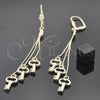 Arete Largo 5.090.005 Oro Laminado, Diseño de Llave, Pulido, Tono Dorado