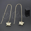Arete Violador 5.113.003 Oro Laminado, Diseño de Mariposa, Pulido, Tono Dorado