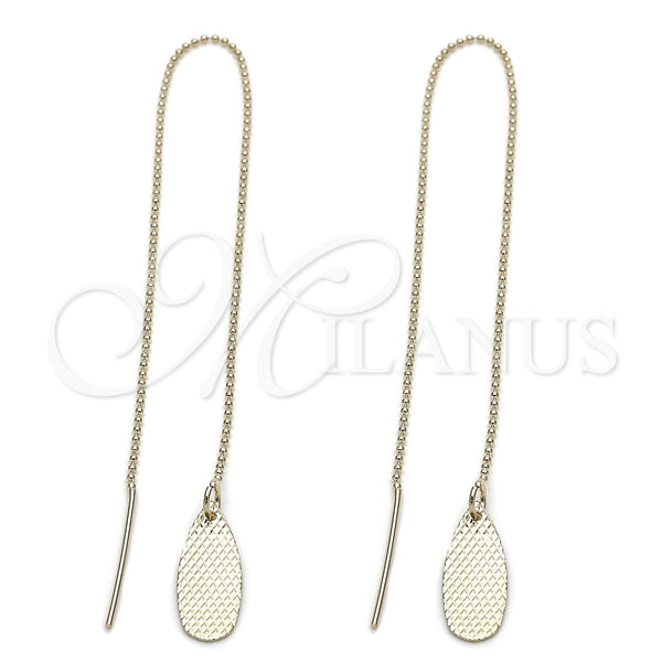Arete Violador 5.115.011 Oro Laminado, Diseño de Gota, Pulido, Tono Dorado