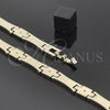 Pulsera Solida 03.63.0534 Oro Laminado, Pulido, Tono Dorado (08 MM Thickness, 8 Inches Length)