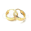 Argolla Pequeña 02.21.0246 Oro Laminado, Diamantado, Tres Tonos
