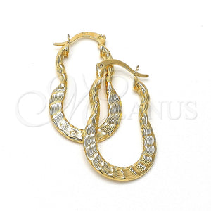 Argolla Mediana 5.136.043 Oro Laminado, Diamantado, Tono Dorado