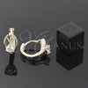 Argolla Huggie 5.130.011 Oro Laminado, con Blanca Zirconia Cubica, Pulido, Tono Dorado