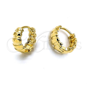 Argolla Huggie 5.133.008 Oro Laminado, Pulido, Tono Dorado