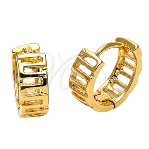 Argolla Huggie 5.133.022 Oro Laminado, Pulido, Tono Dorado