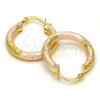 Argolla Pequeña 5.139.004.25 Oro Laminado, Diamantado, Tres Tonos