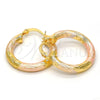 Argolla Pequeña 5.139.004.25 Oro Laminado, Diamantado, Tres Tonos