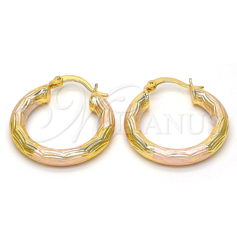 Argolla Pequeña 5.139.004.25 Oro Laminado, Diamantado, Tres Tonos
