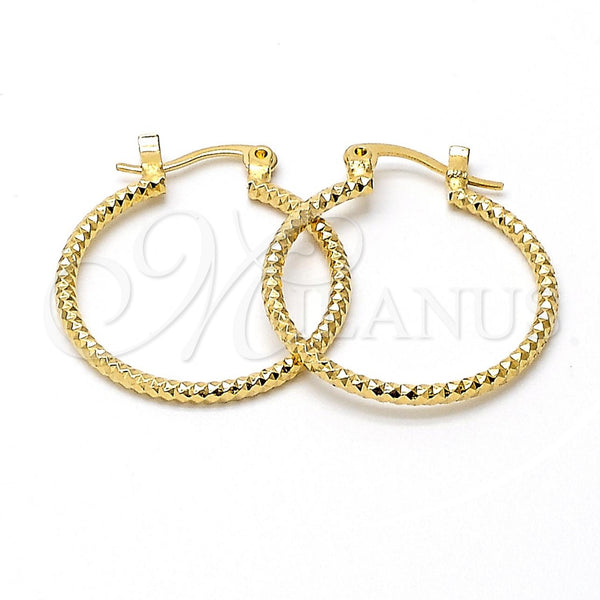 Argolla Pequeña 5.139.032.25 Oro Laminado, Diamantado, Tono Dorado