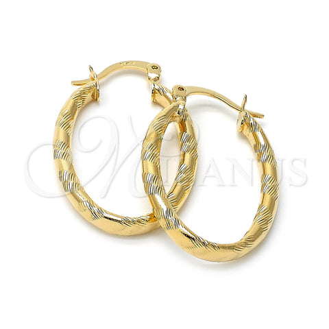 Argolla Mediana 5.139.043 Oro Laminado, Diamantado, Tono Dorado
