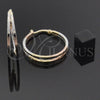 Argolla Mediana 5.143.020 Oro Laminado, Diamantado, Tres Tonos