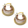 Argolla Pequeña 5.145.004 Oro Laminado, Diamantado, Tres Tonos