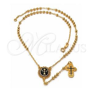 Rosario Mediano 09.59.0012 Oro Laminado, Diseño de Divino Niño , Pulido, Tono Dorado