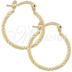 Argolla Pequeña 5.138.051.1.20 Oro Laminado, Diamantado, Tono Dorado