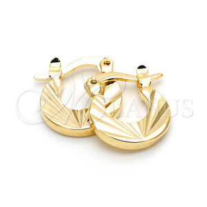 Argolla Pequeña 5.157.033 Oro Laminado, Diamantado, Tono Dorado