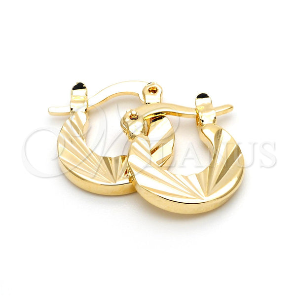 Argolla Pequeña 5.157.033 Oro Laminado, Diamantado, Tono Dorado