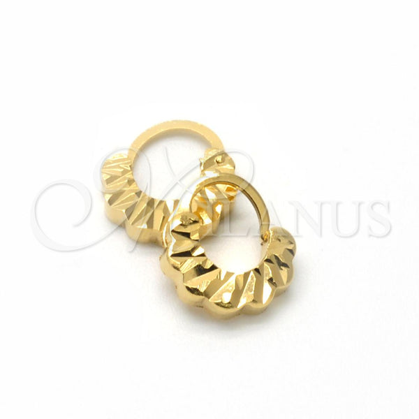 Argolla Pequeña 5.157.034 Oro Laminado, Diamantado, Tono Dorado