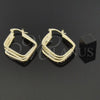 Argolla Mediana 5.158.040 Oro Laminado, Diamantado, Tres Tonos