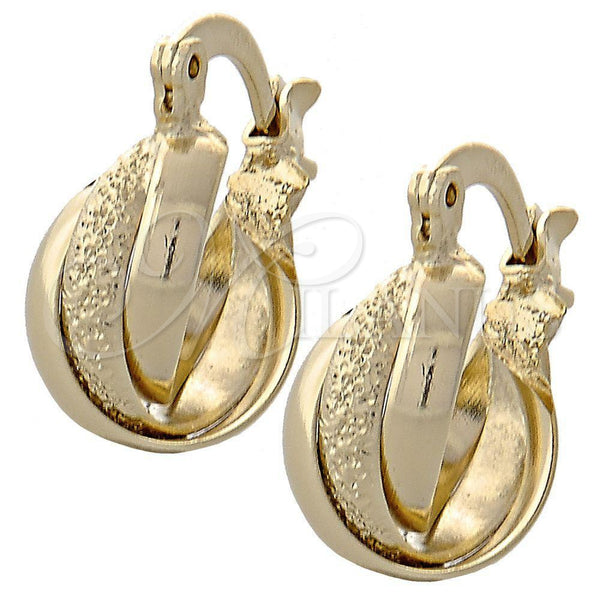 Argolla Pequeña 5.159.049 Oro Laminado, Diamantado, Tono Dorado