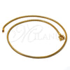 Gargantilla Basica 5.160.039 Oro Laminado, Diseño de Cola de Raton, Pulido, Tono Dorado (02 MM Thickness, 18 Inches Length)
