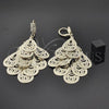Arete Chandelier 5.069.003.1 Oro Laminado, Diseño de Gota, con Blanca Zirconia Cubica, Diamantado, Tono Dorado