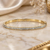 Aro Individual 5.230.006 Oro Laminado, con Zirconia Cubica Blanca, Pulido, Tono Dorado (Grosor 04 MM, Talla 5 (2,50 de Diámetro))