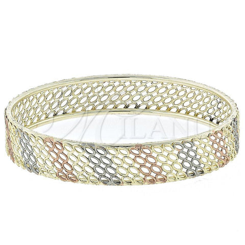 Aro Individual 07.54.0004.06 Oro Laminado, Pulido, Tres Tonos (12 MM Thickness, Size 6 (2.75 Diameter))