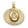 Dije Religioso 5.193.008 Oro Laminado, Diseño de Sagrado Corazon de Jesus, Diamantado, Tono Dorado