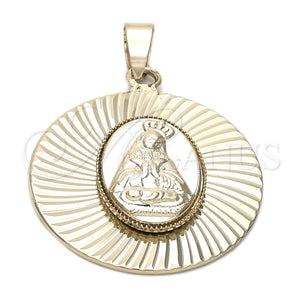 Dije Religioso 5.193.011 Oro Laminado, Diseño de Altagracia, Diamantado, Tono Dorado