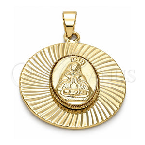 Dije Religioso 5.193.011 Oro Laminado, Diseño de Altagracia, Diamantado, Tono Dorado