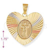Dije Religioso 5.194.008 Oro Laminado, Diseño de Divino Niño , Diamantado, Tres Tonos