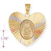 Dije Religioso 5.194.016 Oro Laminado, Diseño de Guadalupe, Diamantado, Tres Tonos