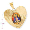 Dije Religioso 5.195.010 Oro Laminado, Diseño de Altagracia, Diamantado, Tono Dorado