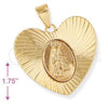 Dije Religioso 5.195.011 Oro Laminado, Diseño de Altagracia, Diamantado, Tono Dorado