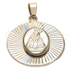 Dije Religioso 5.196.016 Oro Laminado, Diseño de Altagracia, Diamantado, Tres Tonos