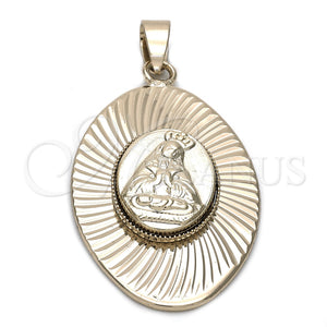 Dije Religioso 5.197.011 Oro Laminado, Diseño de Altagracia, Diamantado, Tono Dorado