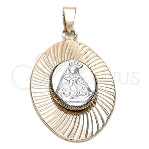 Dije Religioso 5.197.012 Oro Laminado, Diseño de Altagracia, Diamantado, Dos Tonos