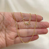 Gargantilla Basica 5.223.033.18 Oro Laminado, Diseño de Cubana, Pulido, Tono Dorado (0.40 Gauge, 01 MM Thickness, 18 Inches Length)