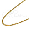 Gargantilla Basica 5.223.033.18 Oro Laminado, Diseño de Cubana, Pulido, Tono Dorado (0.40 Gauge, 01 MM Thickness, 18 Inches Length)