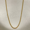 Gargantilla Basica 5.223.033.18 Oro Laminado, Diseño de Cubana, Pulido, Tono Dorado (0.40 Gauge, 01 MM Thickness, 18 Inches Length)