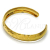 Aro Individual 5.229.002 Oro Laminado, Diseño de Flor, Diamantado, Tono Dorado (10 MM Thickness, One size fits all)